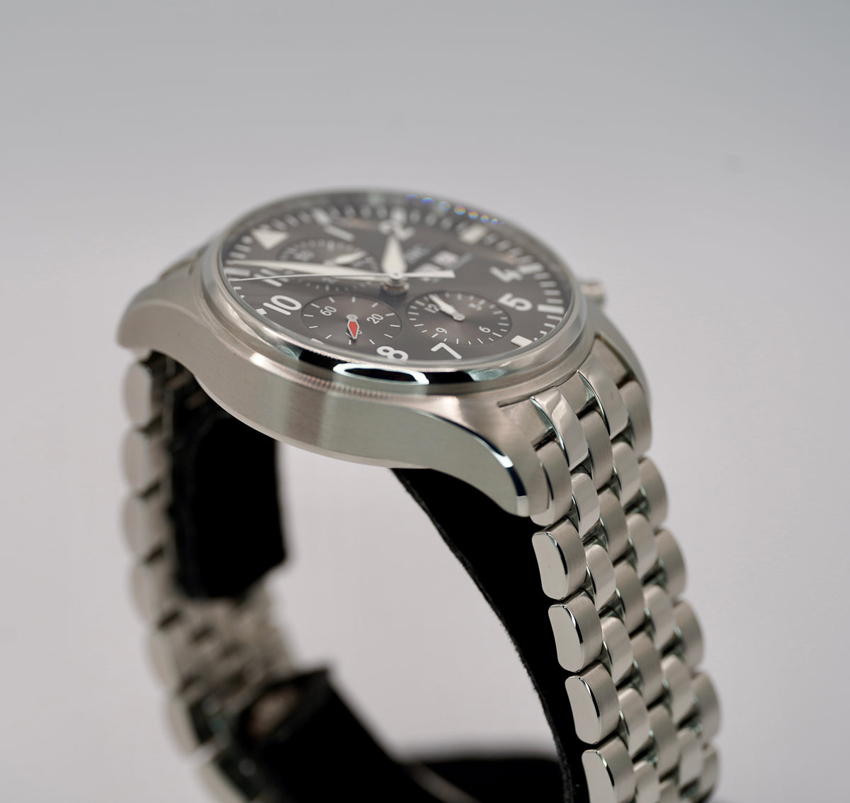 IWC Pilot Spitfire Chronograph Grey Dial Stainless Steel 43mm