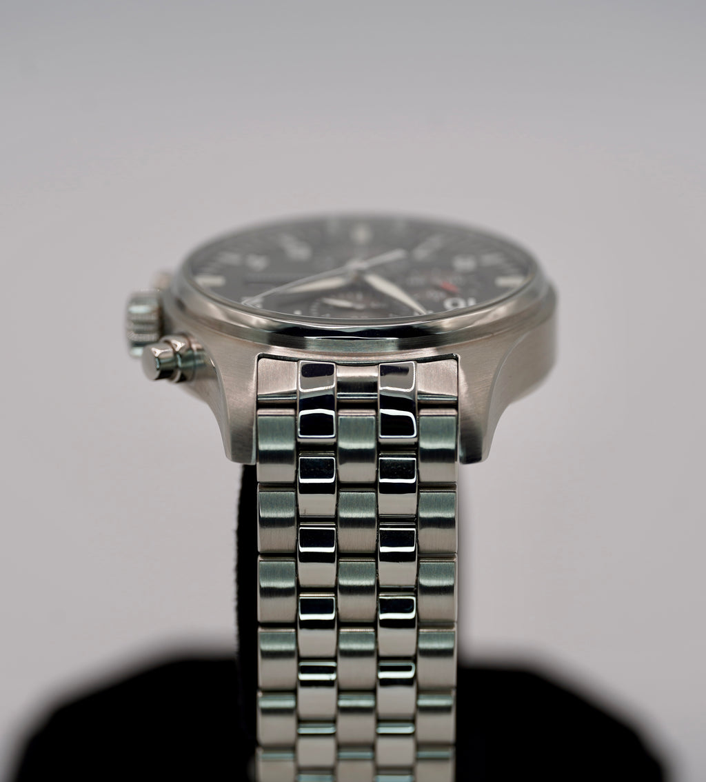 IWC Pilot Spitfire Chronograph Grey Dial Stainless Steel 43mm