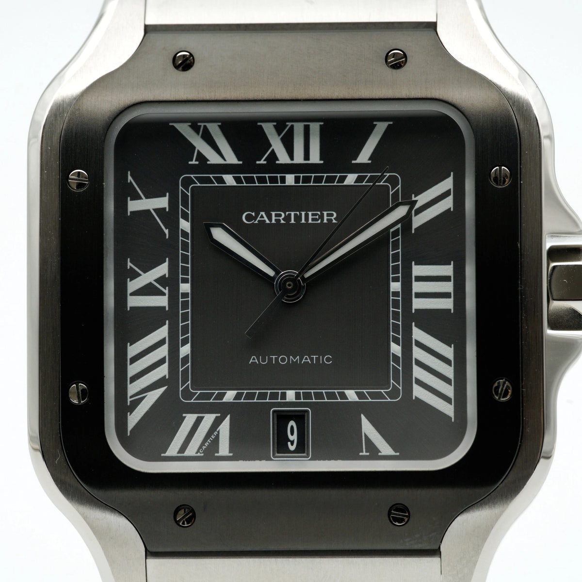 Cartier Santos de Cartier Large Gray Dial on Bracelet WSSA0037 Complete 2022
