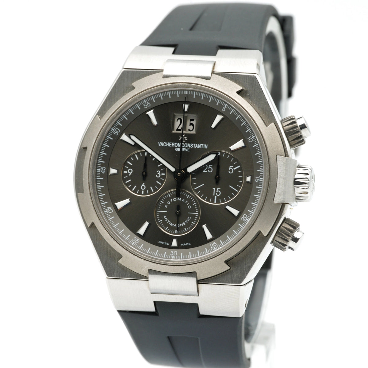 Vacheron constantin Chronograph Grey chrono Dial on Dark grey alligator mississipiensis 49150/000W-9501 Complete 2014