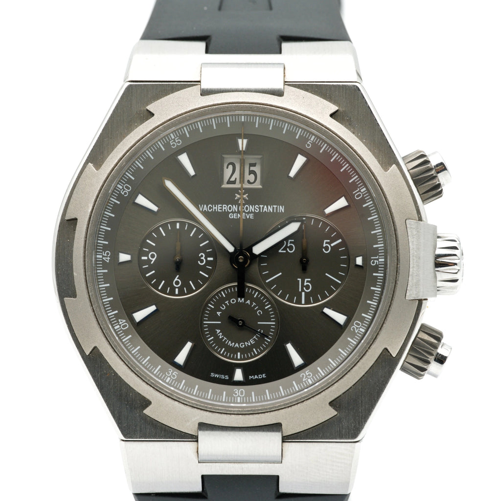 Vacheron constantin Chronograph Grey chrono Dial on Dark grey alligator mississipiensis 49150/000W-9501 Complete 2014