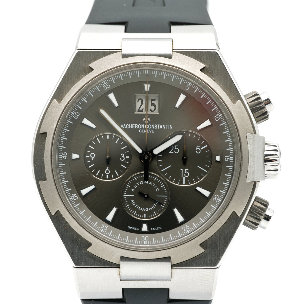 Vacheron constantin Chronograph Grey chrono Dial on Dark grey alligator mississipiensis 49150/000W-9501 Complete 2014