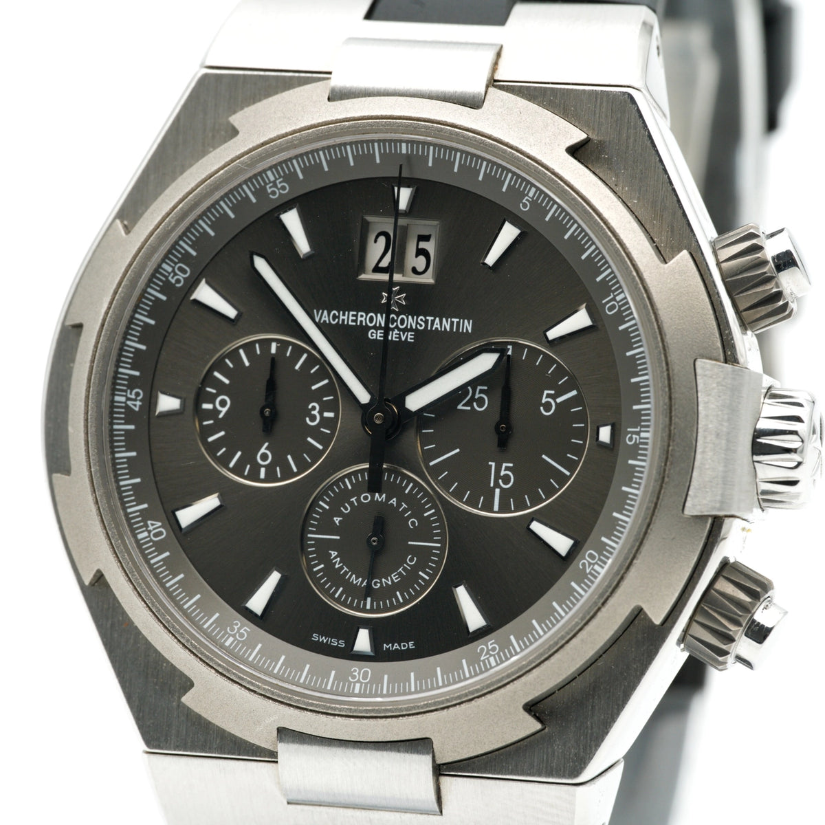 Vacheron constantin Chronograph Grey chrono Dial on Dark grey alligator mississipiensis 49150/000W-9501 Complete 2014