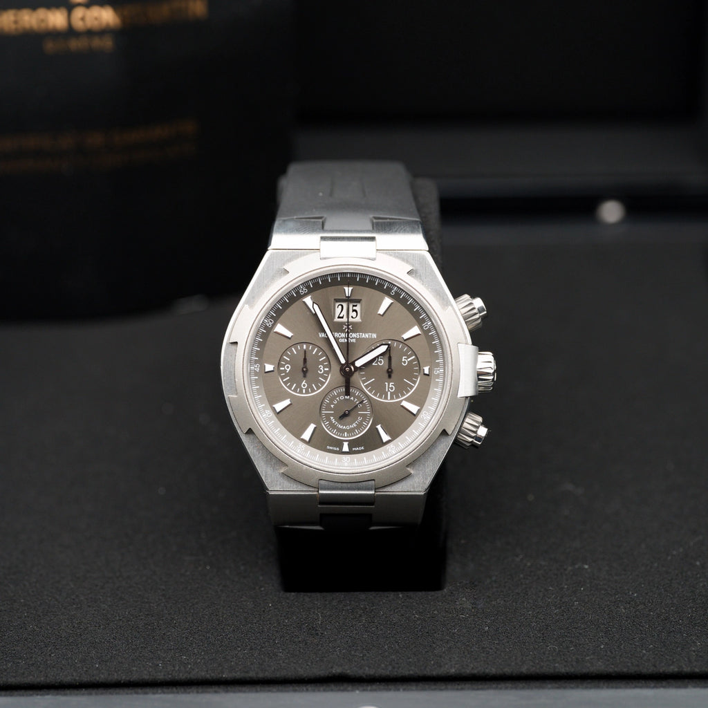 Vacheron constantin Chronograph Grey chrono Dial on Dark grey alligator mississipiensis 49150/000W-9501 Complete 2014
