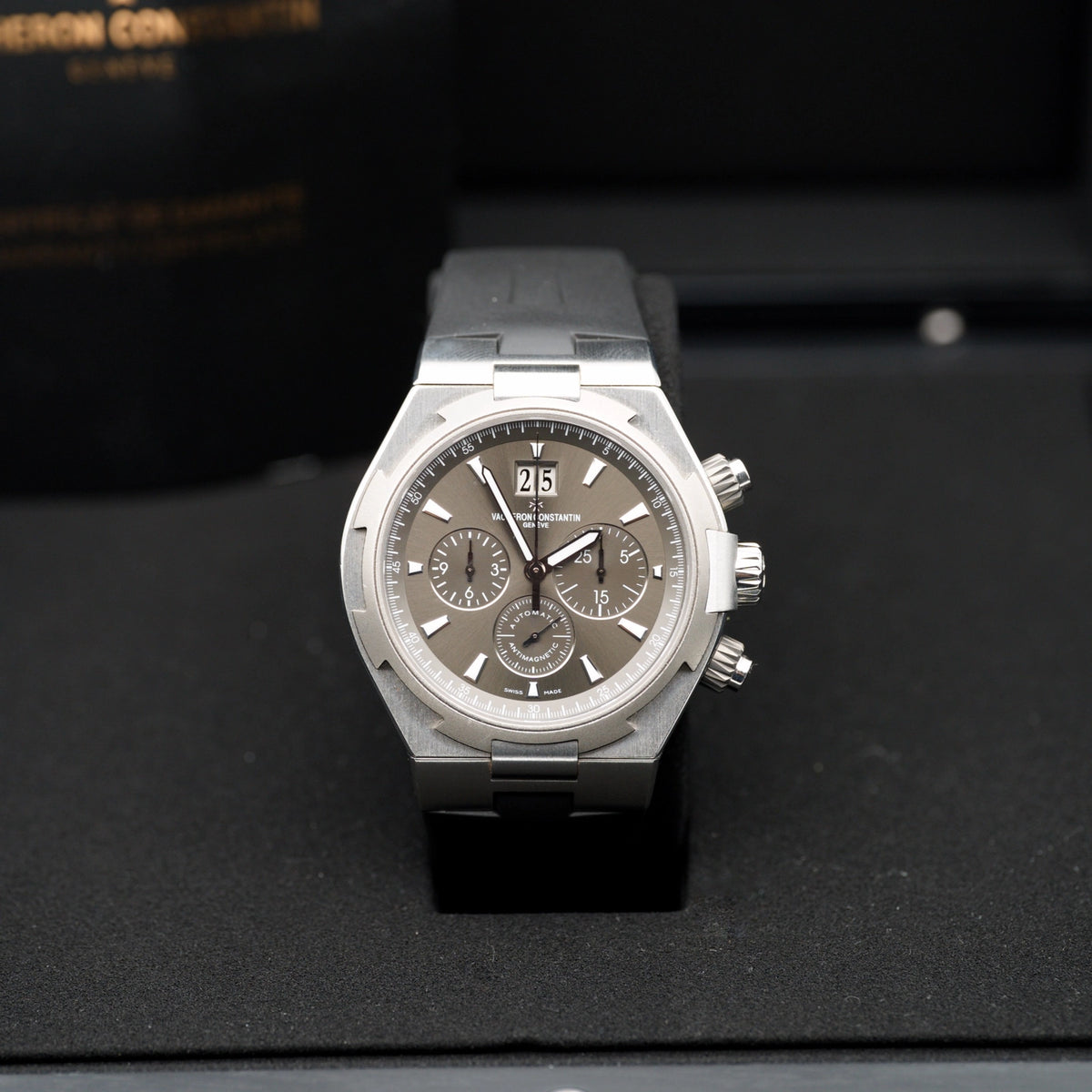 Vacheron constantin Chronograph Grey chrono Dial on Dark grey alligator mississipiensis 49150/000W-9501 Complete 2014