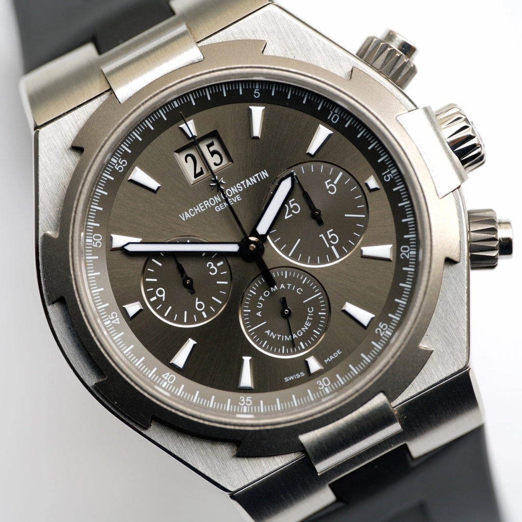 Vacheron constantin Chronograph Grey chrono Dial on Dark grey alligator mississipiensis 49150/000W-9501 Complete 2014