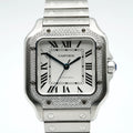 Cartier Santos de Cartier Medium Sunray Dial on Bracelet W4SA0005 Complete 2022