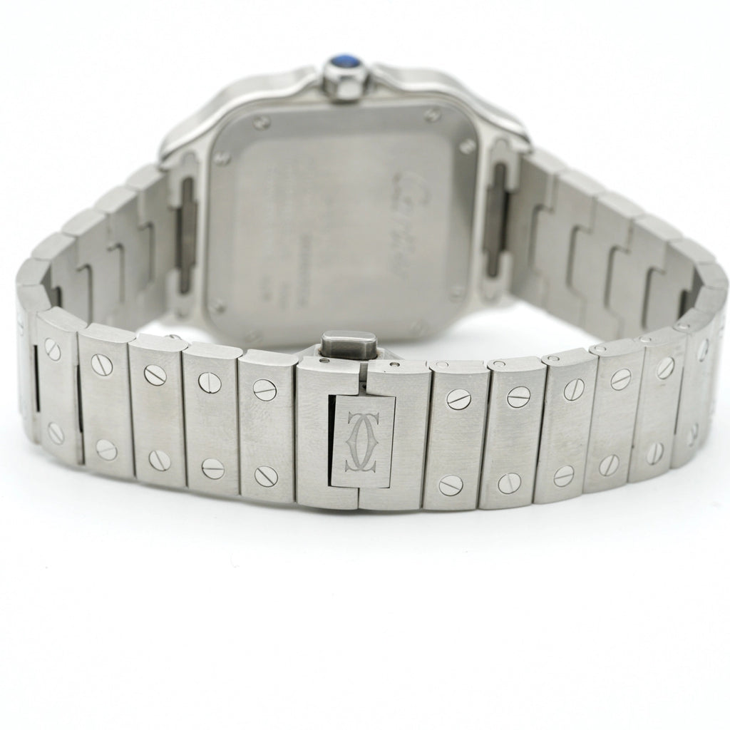 Cartier Santos de Cartier Medium Sunray Dial on Bracelet W4SA0005 Complete 2022
