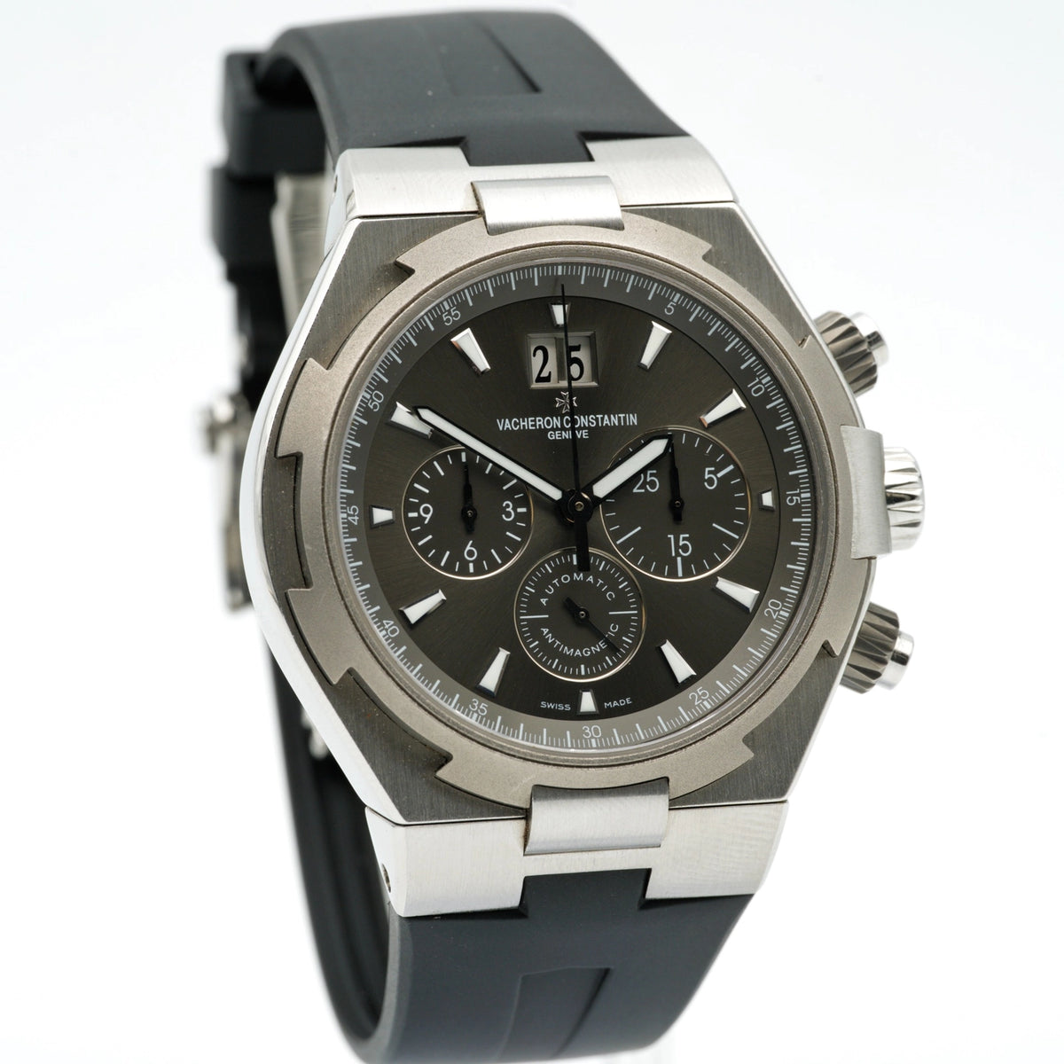 Vacheron constantin Chronograph Grey chrono Dial on Dark grey alligator mississipiensis 49150/000W-9501 Complete 2014